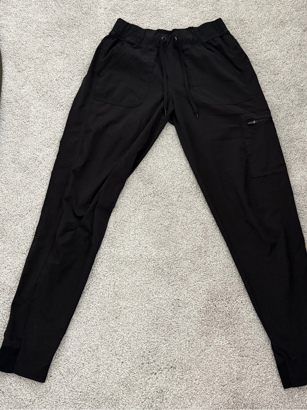 Women’s Black Jogger Pants with Drawstring Waist